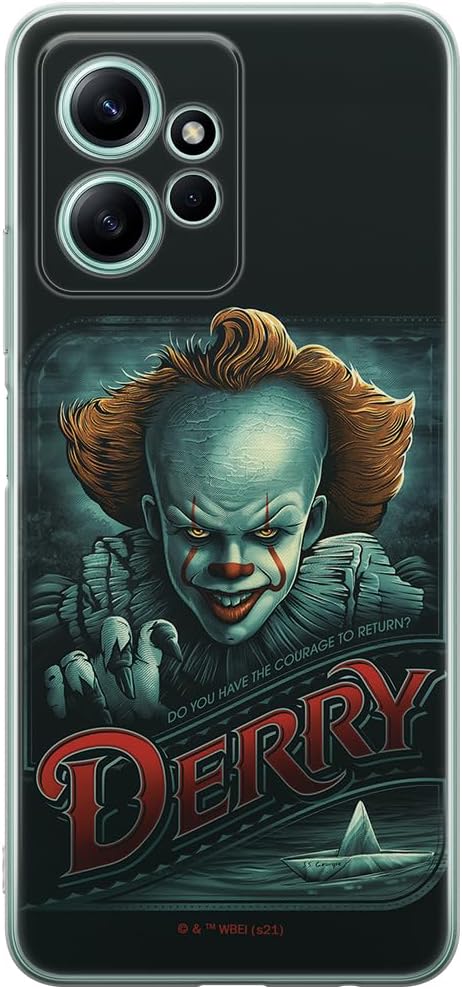ERT GROUP Mobile Phone Case for Xiaomi Redmi Note 12 4G Original and Officially Licensed Horror Pattern It 021 Perfectly Adapted to The Shape of The Mobile Phone, TPU Case