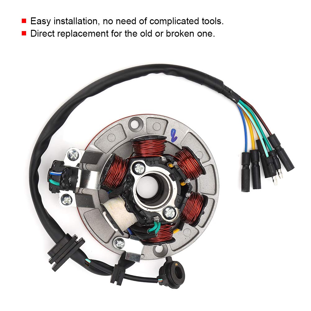 Statore di accensione, piastra dello statore del magnete, piastra dello statore del magnete e bobina adatta per LIFAN YX 140 cc Kick Start Engine PIT PRO Trail Dirt Bike