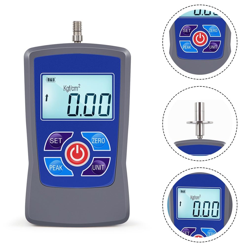 Medidor digital de dureza de fruta con pantalla de kg/fcm², modos de pico/primer pico, modelos GY-M15/GY-M30, gris-negro GY-M30