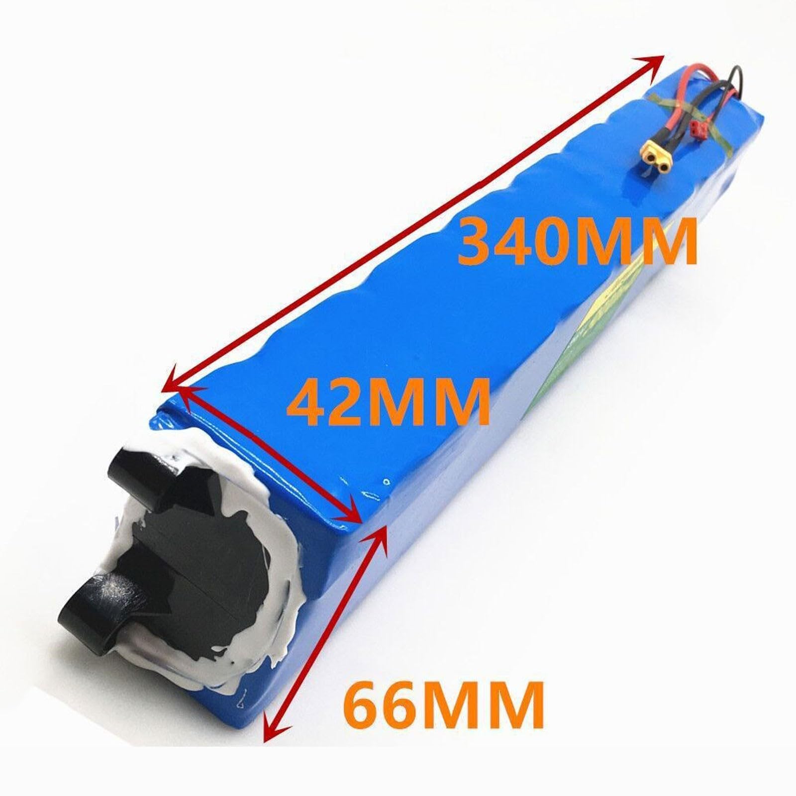 Batterie de vélo électrique 36V 10AH Batterie Li-ION Batterie de vélo électrique avec 42V Chargeur Haute Puissance Remplaçable Étanche pour Scooter électrique 36V 10Ah,XT30+JST