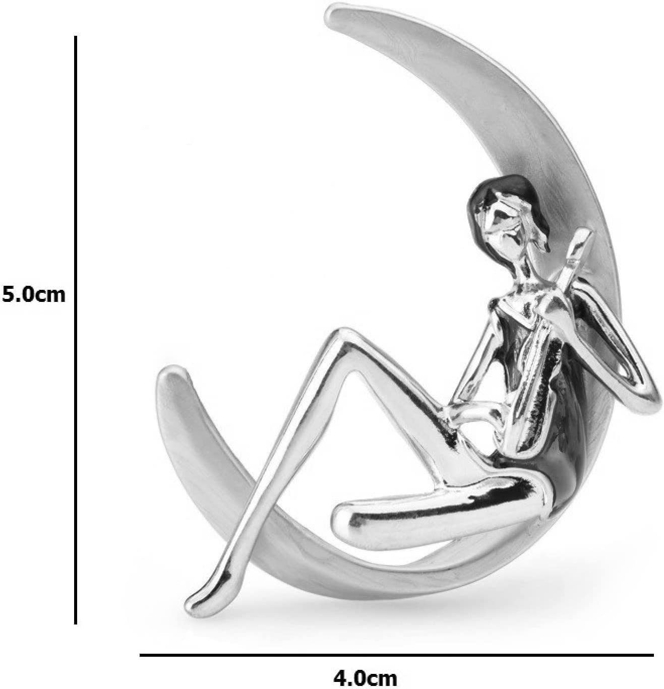 Spilla da bavero Accessorio Suonare la chitarra Spilla da ragazza Donna Metallo seduta sulla luna Lady Strumento musicale Matrimoni Spilla Spille Regali Spille for le donne