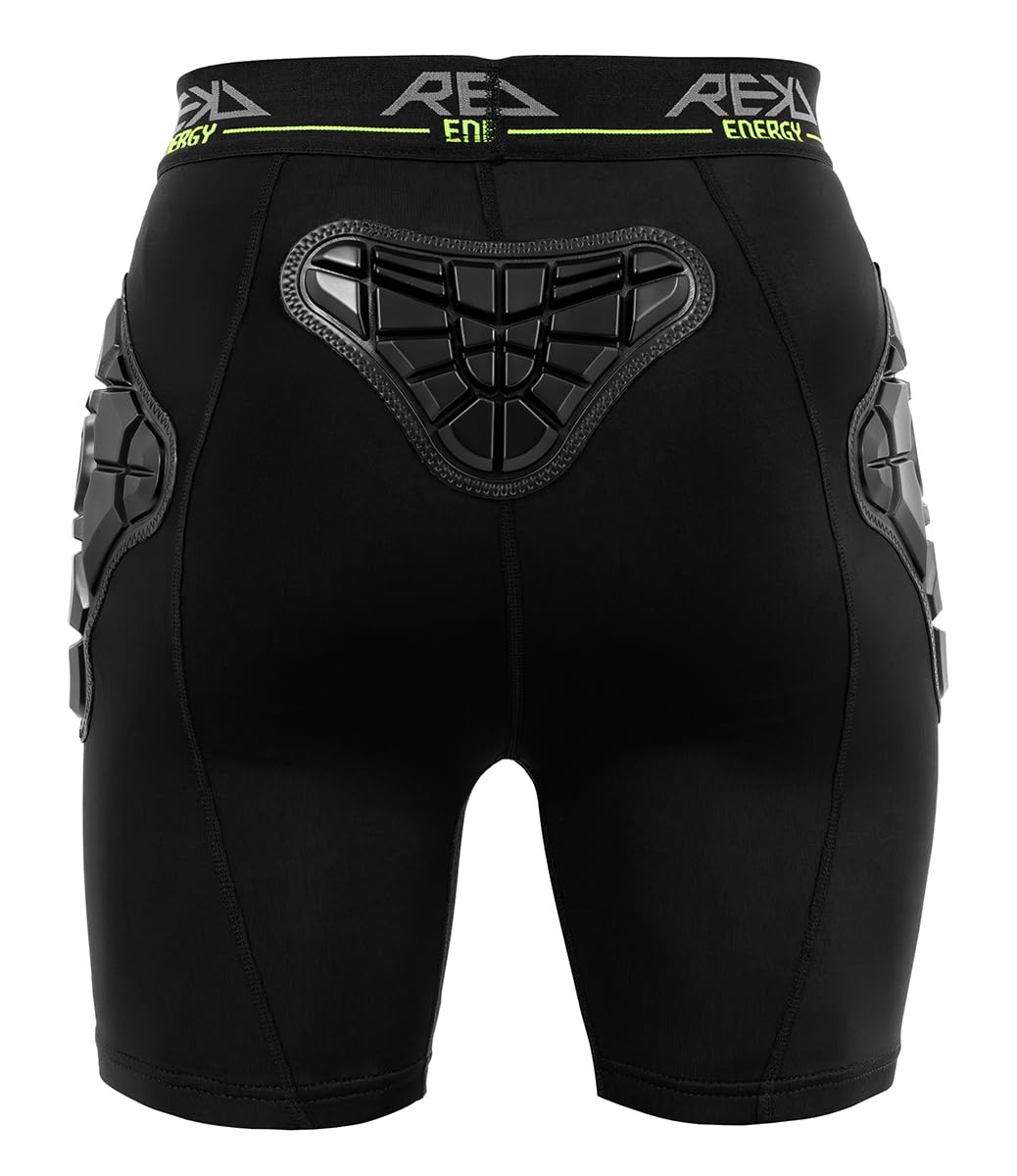 REKD Energy Pro Impact Shorts mit formuliertem Schaumstoff für verbesserten Aufprallschutz, bequeme Crashhose für eine Reihe von Actionsportarten, maschinenwaschbar, Uni für Jugendliche und