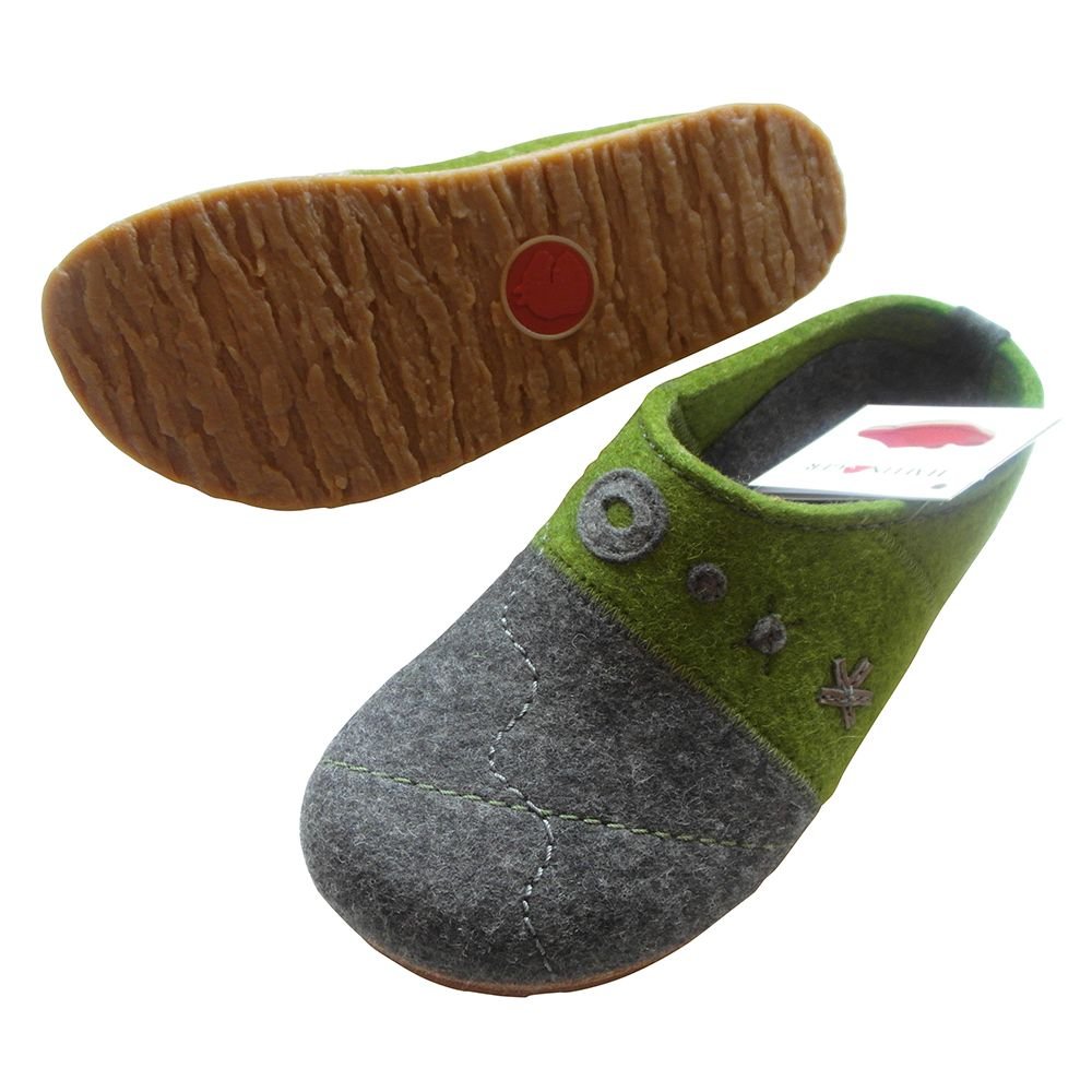 HAFLINGER Grizzly Tristan 731040 - Zapatillas de casa de Fieltro para Mujer