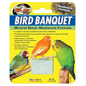 Zoo Med Mealworm Bird Banquet Block, Small
