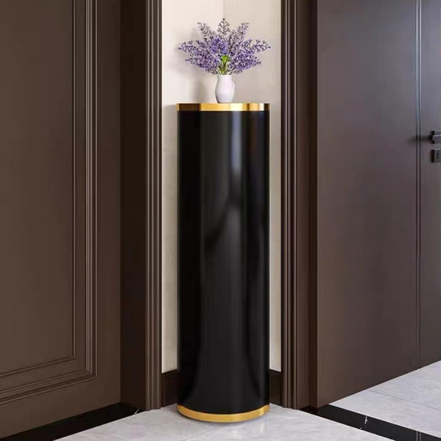 Meuble chaussures tournant en métal moderne : gain de place pour petite entrée