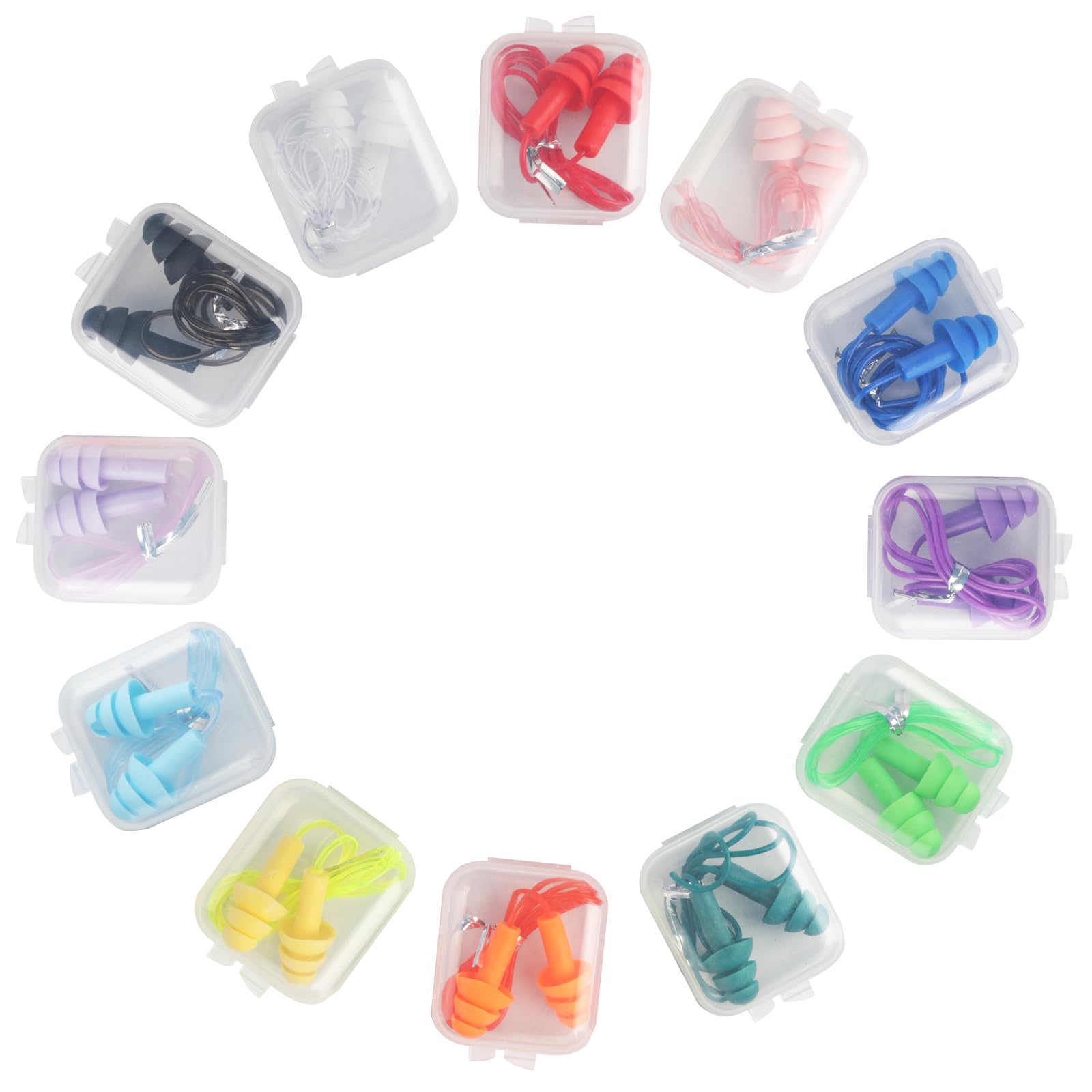 Tappo Orecchie - Tappi Orecchie in Silicone per Dormire, Nuotare - Cuffie Antirumore e Fonoassorbenti da 32db – Proteggi