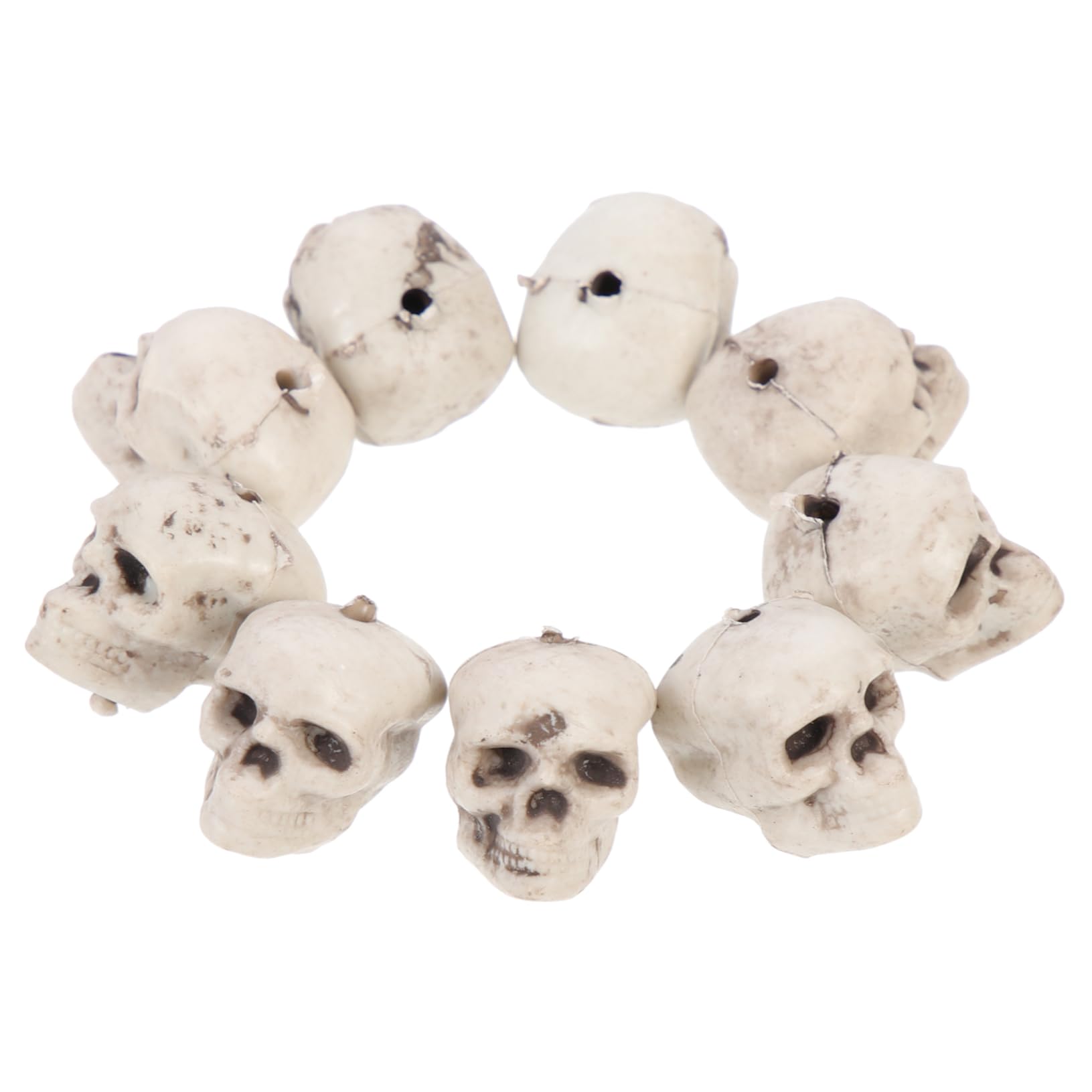 Cabeza de esqueleto para Halloween en set de 36 calaveras diminutas ideales para ambientar el hogar