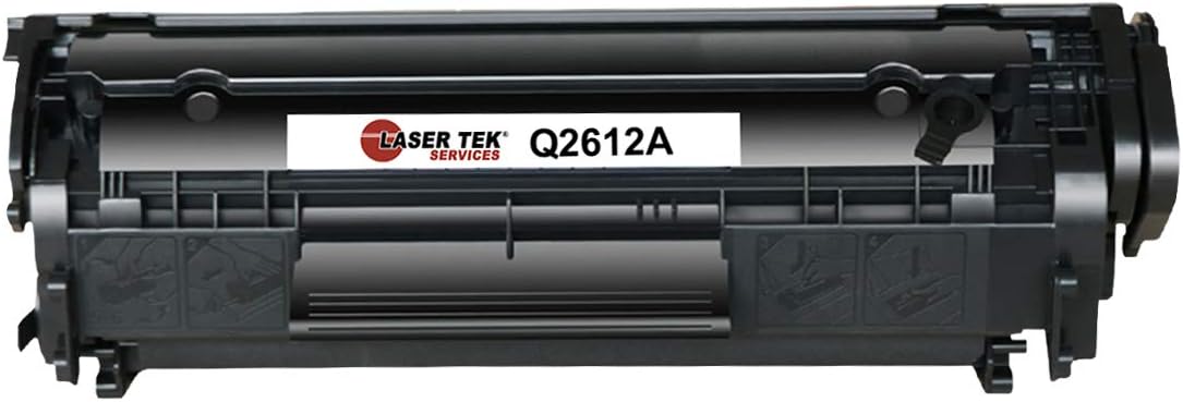 Laser Tek Services Compatible Toner Cartridge Replacement for HP 12A Q2612A Works with HP LaserJet 1010 1012 1018 3015 3020 Printers (Black, 1 Pack) - 2,000 Pages
