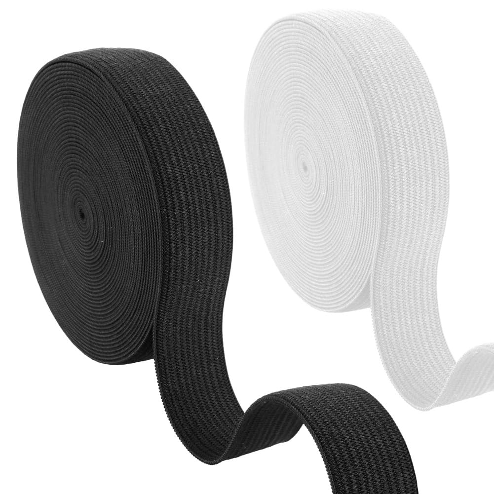 Bandes élastiques à coudre pour réparer les ceintures lâches : 2 cordons plats pour tricot et couture
