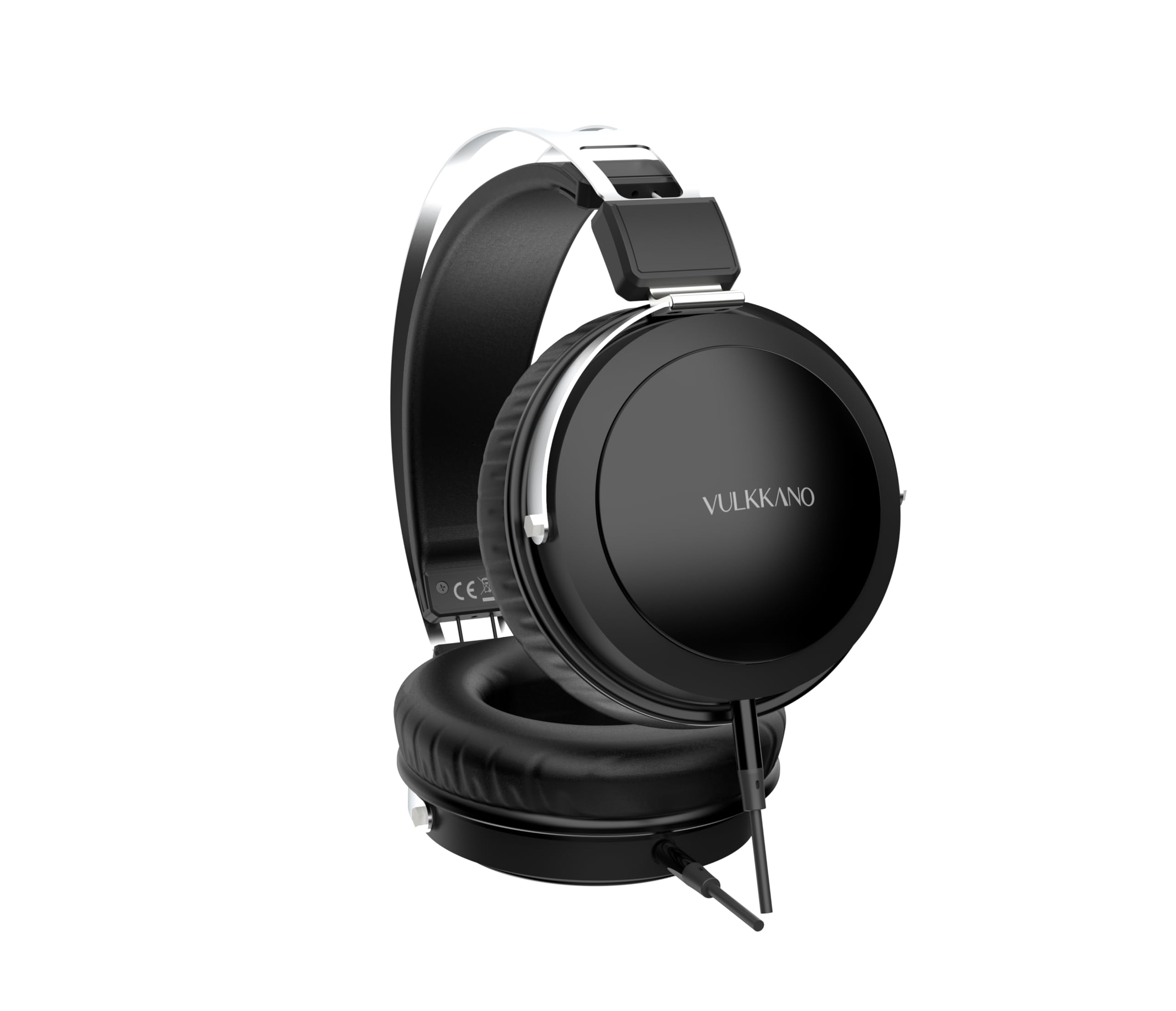 VULKKANO HC10 Turia Cuffie Over-Ear per Studio e DJ con Driver da 50 mm, Suono Neutro e Preciso, Cavo Rimovibile da 1,5 m, Impedenza di 32 Ohm, Risposta in Frequenza da 20 Hz a 20 kHz