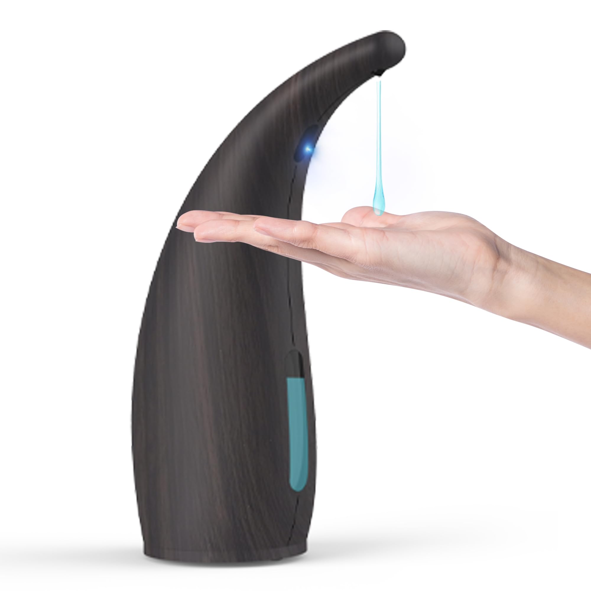 Dispensador de Jabón Automático, 300ml Dispensador Jabón Baño sin Contacto con Sensor Infrarrojo, 4 Niveles Ajustables, Funciona con Pilas (4xAAA no Incluidas), para Cocina Baño Hotel Hogar