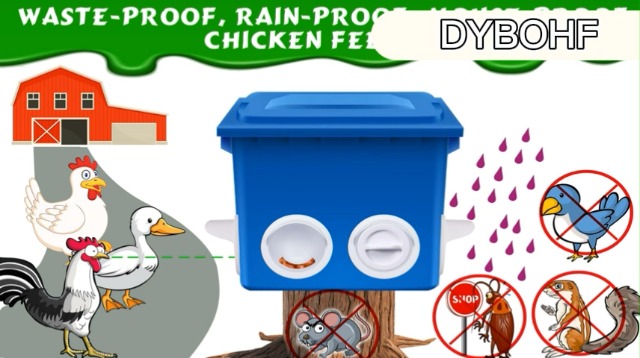 Mangeoire Poules Automatique 4 Ports Ketilrub - Alimentation Par Gravité Sans Gaspillage