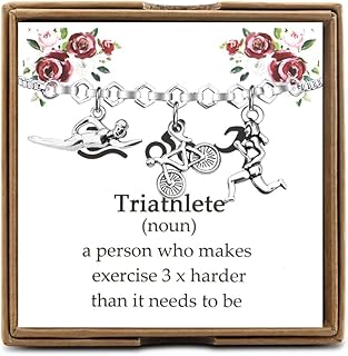 Triathlon Gift Triathlete Definition Bracelet Triathlon Lover Jewelry Triathlon Athletes Gift Swim Cycle Run Bracelet Triathlete Inspirational Gift