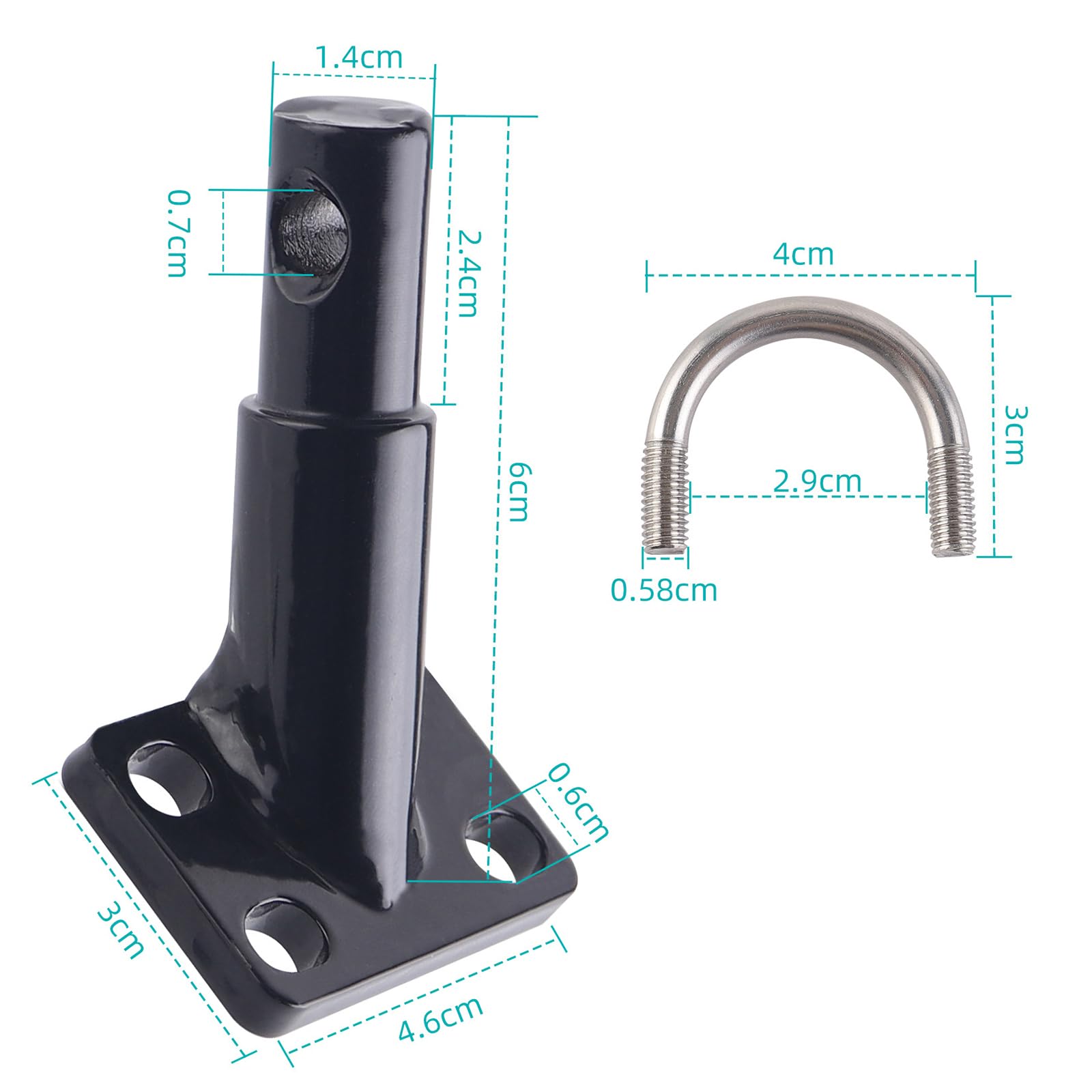 Gancio Traino Bici, Rimorchio Bici Bambini Adattatore Universale, Carrello Bicicletta Rimorchio, Gancio di Traino per Rimorchio Bicicletta, Fissaggio Sicuro con Perno, per Bambini, Cani