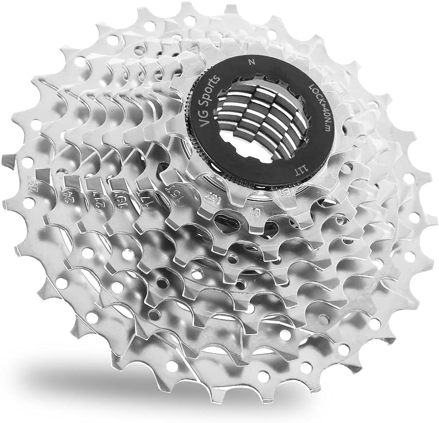 Heavy Bicycle Freewheel, 1128T 9 Speed AntiRust Bike Cassette All