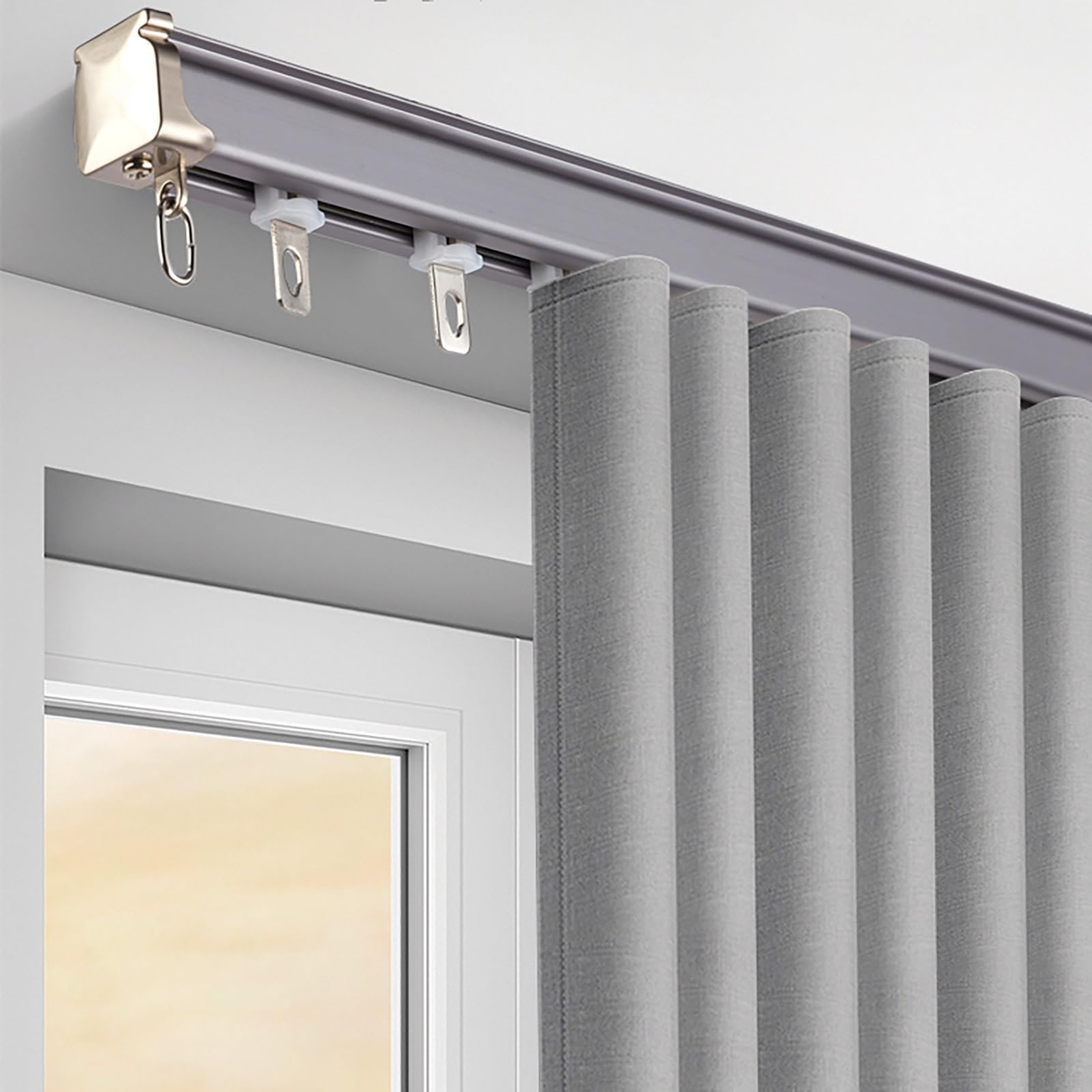 Curtain Frame Extendable 32 120 INCH Heavy Duty Shower Curtain Rods