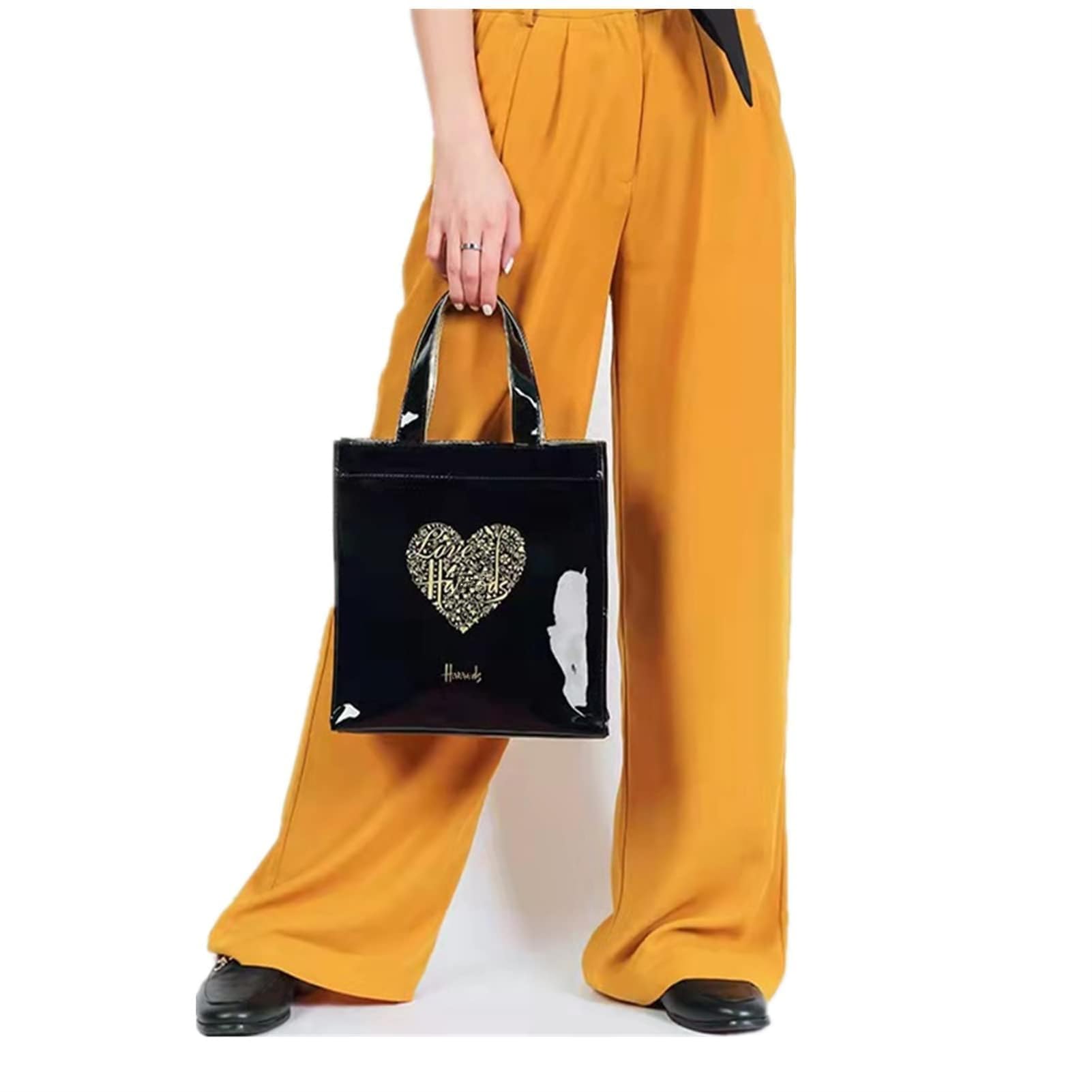 Borsa donna Borsa Da Donna Riutilizzabile In Pvc Borsa Eco-Compatibile Da Donna London Shopper Bag Bag Di Grandi Dimensioni Borsa A Tracolla Impermeabile