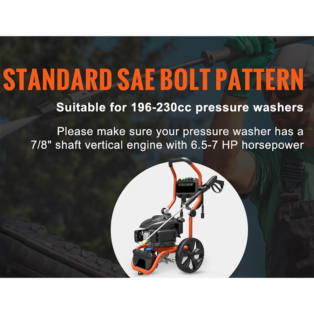 The ROP Shop Pressure Washer Pump – AR 7/8 Vertical Shaft, 2600 PSI – Replaces Simplicity 200303GS (100285_10)
