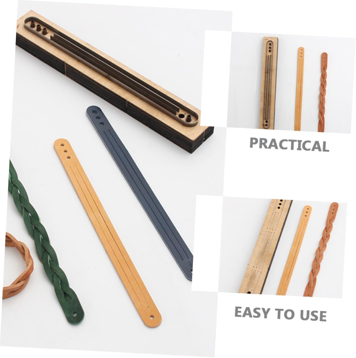 Lurrose Leather Cutting Die Template for DIY Crafts Durable Mold for Leather Strip Cutting Easy to Use for Beginners and Professionals for Handmade Projects
