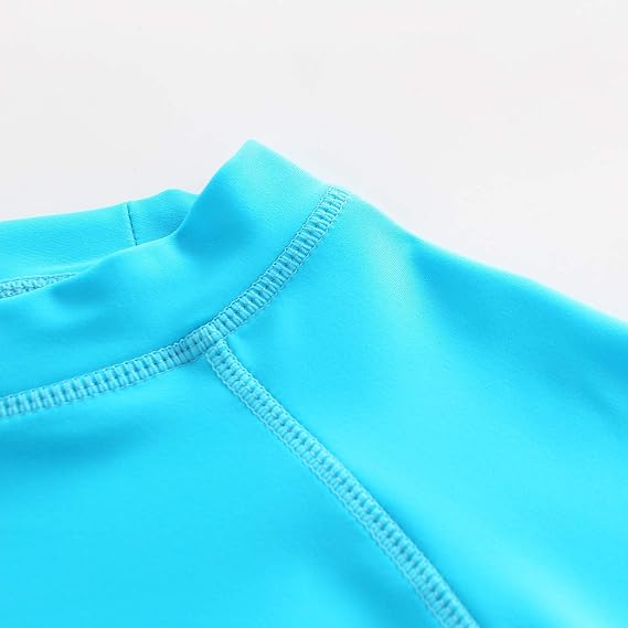 Boys Long Sleeve Rash Guard Shirts Kids UPF 50+/Sun Protection Swim Shirt Beach Sunsuits Swimwear