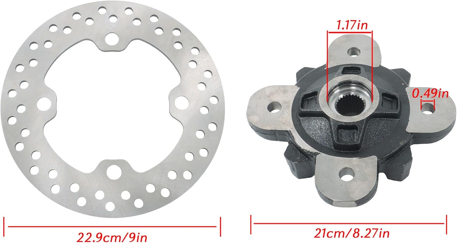 Front Wheel Hub Bearing Studs Brake Kit Replacement for Polaris Ranger 570 900 1000 5137387-067 5141046-067