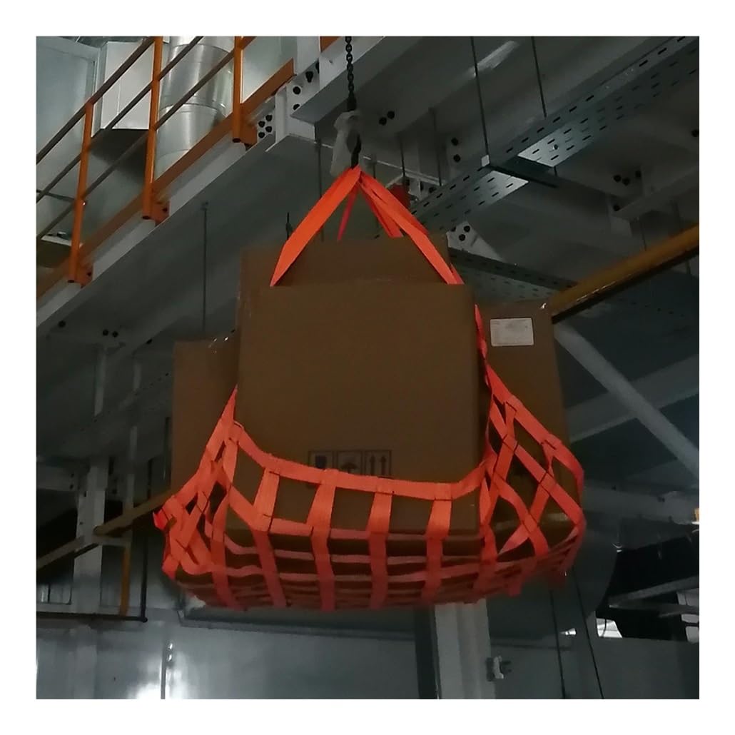 Filets de levage robustes avec élingues de sécurité de 2 tonnes et 2,5 m