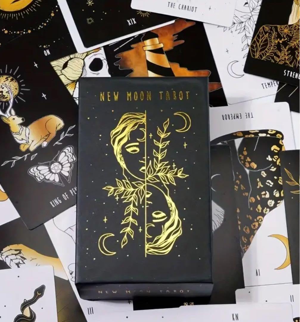 Amazon | NEW MOON TAROT 新月のタロット 銀縁 タロットカード