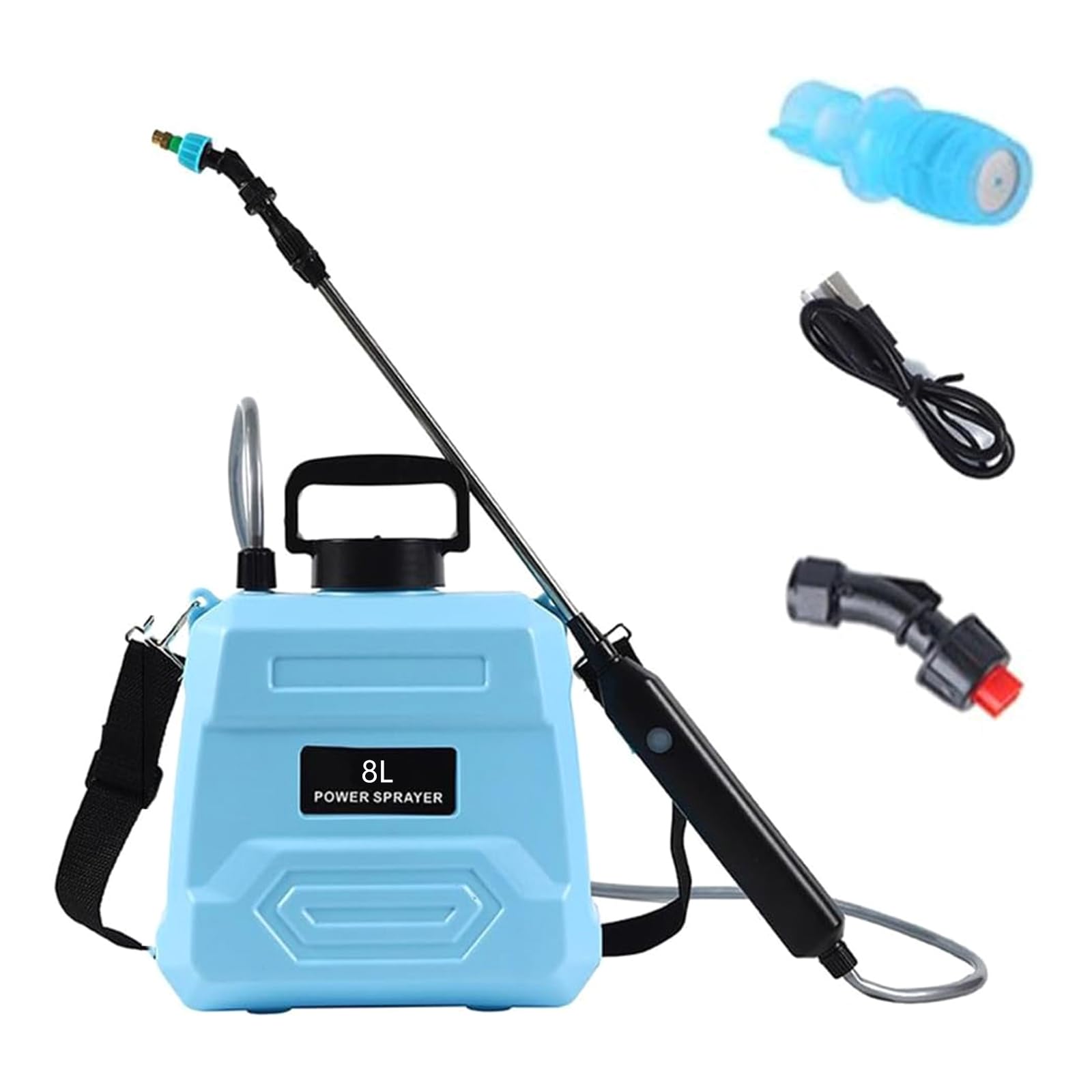 Irrigatore da giardino per piante elettriche 5 / 8L Irrigatore per annaffiatoio Nebulizzazione automatica Irrigazione domestica ricaricabile Bottiglia per irrigazione elettrica per interni / esterni
