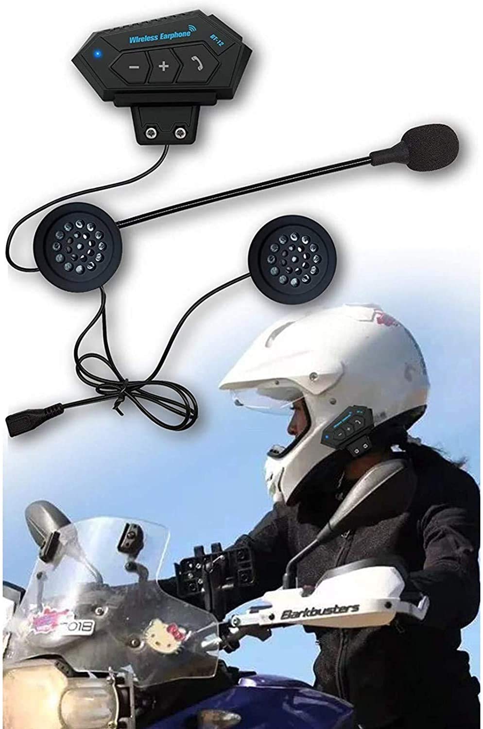 Modulaire Motorhelm Met Bluetooth-Intercom, DOT-Goedgekeurde Opklapbare Dubbele Vizier Integraalhelmen Voor Mannen En Vrouwen Ingebouwde Mp3 FM-Radio Geïntegreerd Communicatiesysteem H,S