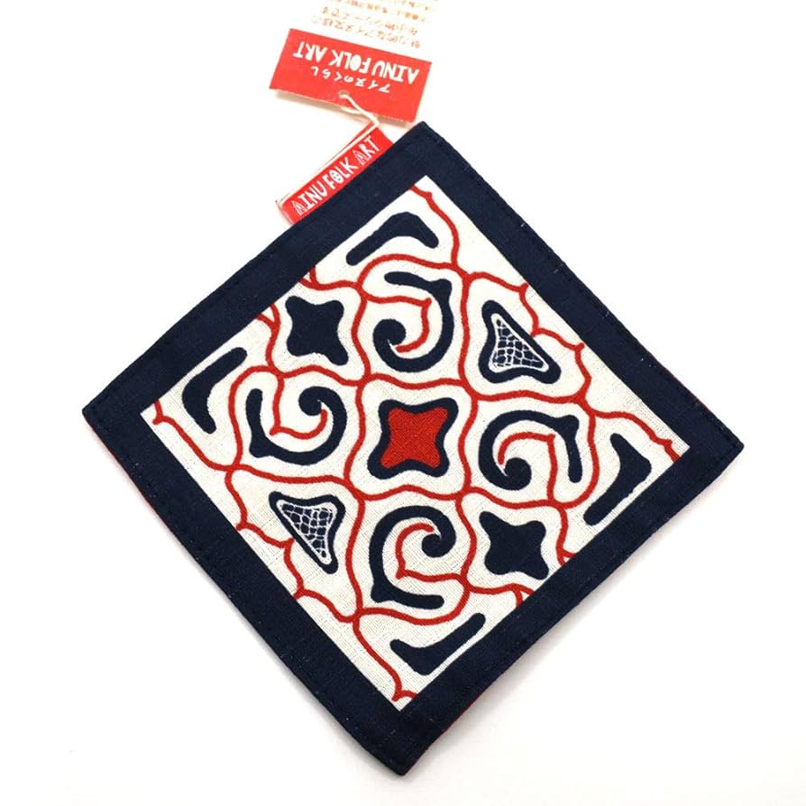 Amazon｜コースター アイヌししゅう アイヌ刺繍 (E) コースター