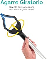 Vista 3 de Herramienta de agarre para alcanzar objectos, 31 pulgadas, para personas mayores, ligera, extralarga, práctica, pinza/herramienta de ayuda