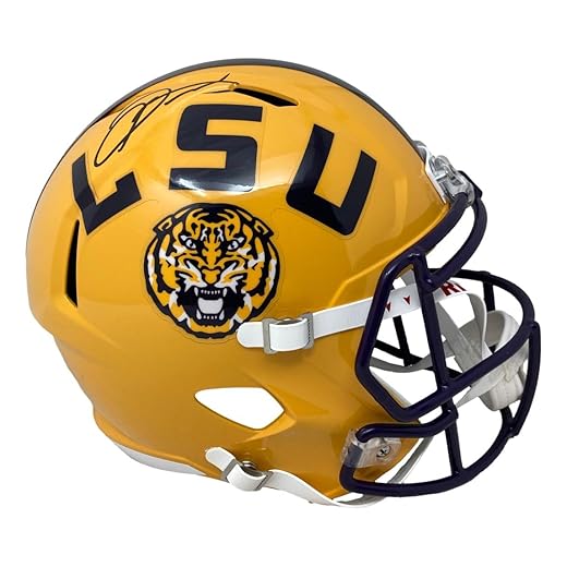 Odell Beckham Jr Signed LSU Full Size Replica Speed Helmet BAS
