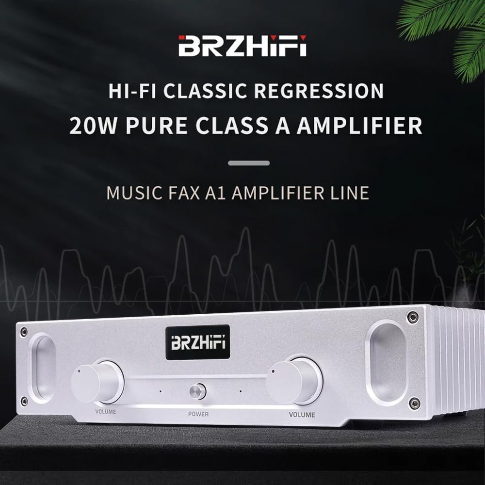 BRZHIFI A1S Pure Class A Hi-Fi Power Amplifier 20W×2 2.0 Channel