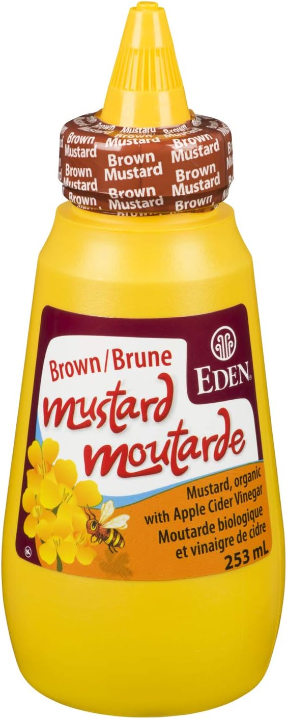 Eden Foods Brown Mustard, Organic Squeeze Bottle, 0.253 Liter Amazon