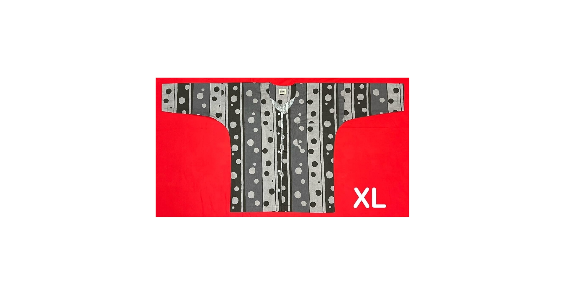 288 岡山 桃太郎 鯉口シャツ サイズXL(特大) シーチング生地 和柄トンボ CATEGORY 鯉口シャツ | 初代 桃太郎 岡山
