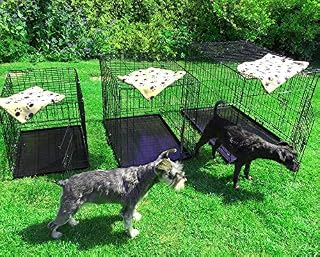 AVC Medium Pet Dog Puppy Cat Metal Foldable Carry Transport Training Cage Crate (Medium)