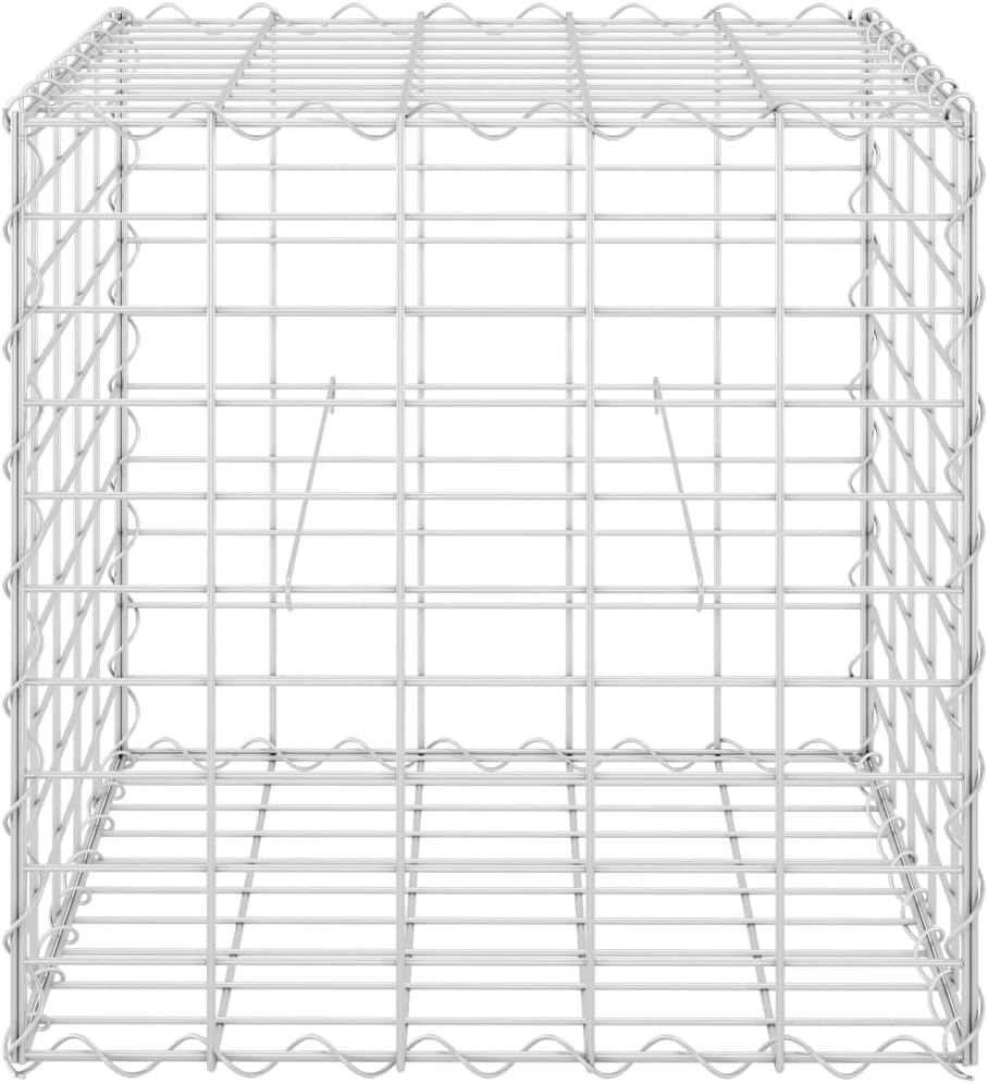 Cube Gabion Raised Bed Steel,Patio Decoration,Gardening Supplies,Vegetable Planters,Plants Privacy Fence,Outdoor Planter,Balcony Raised Beds,for Garden,Patio,Balcony,Yard,19.7"x19.7"x19.7"