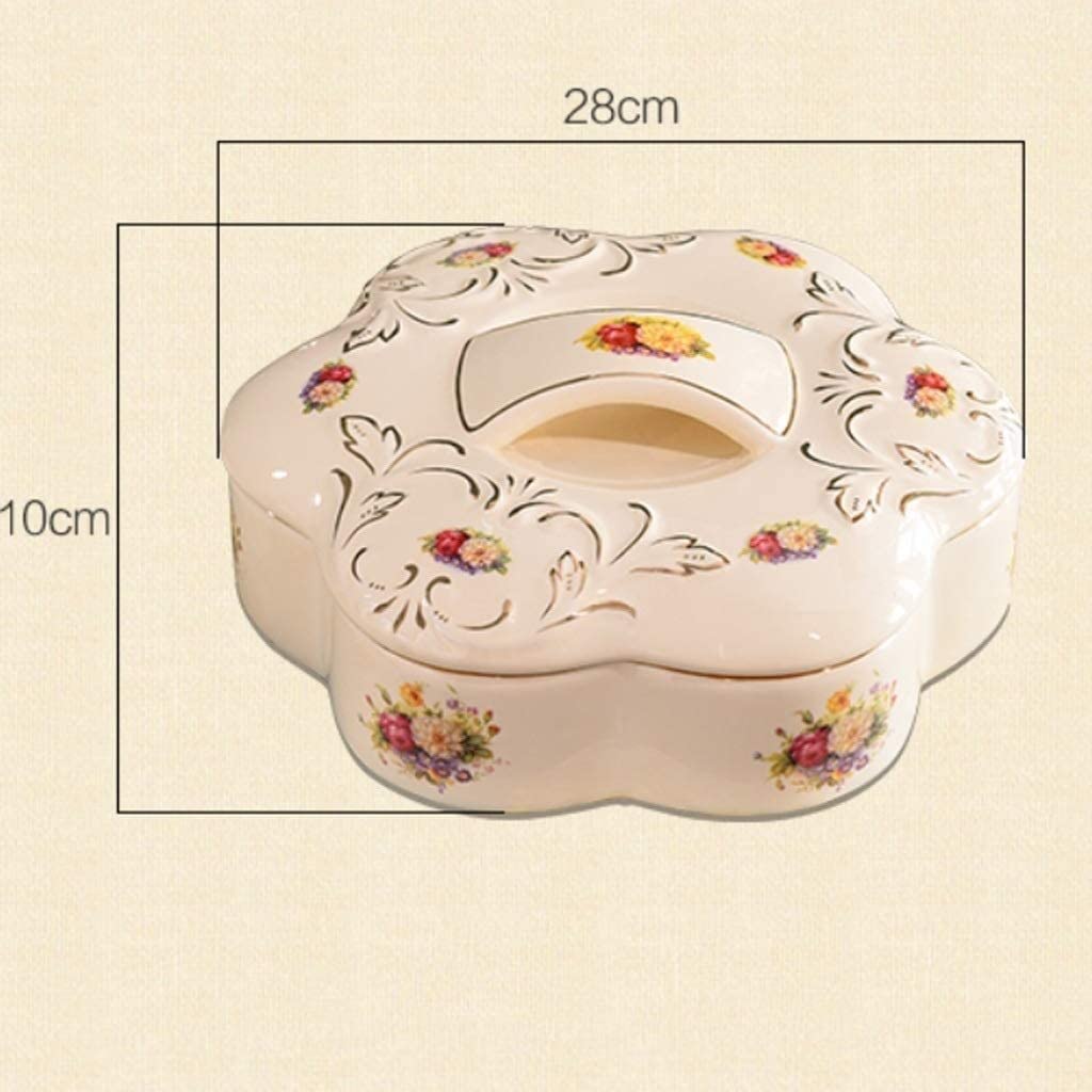 Vassoio for snack, Vassoio for snack con coperchio, Vassoio for frutta secca in ceramica con coperchio, Scatola for caramelle, Scatola for snack con vassoio for frutta, Casalinghi, Ornamenti, Scatola