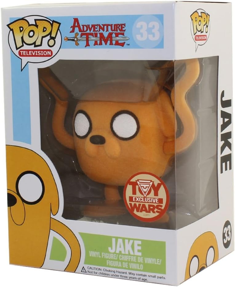 Amazon.com: Funko POP! Toy Wars Exclusive FLOCKED Jake Adventure Time ...
