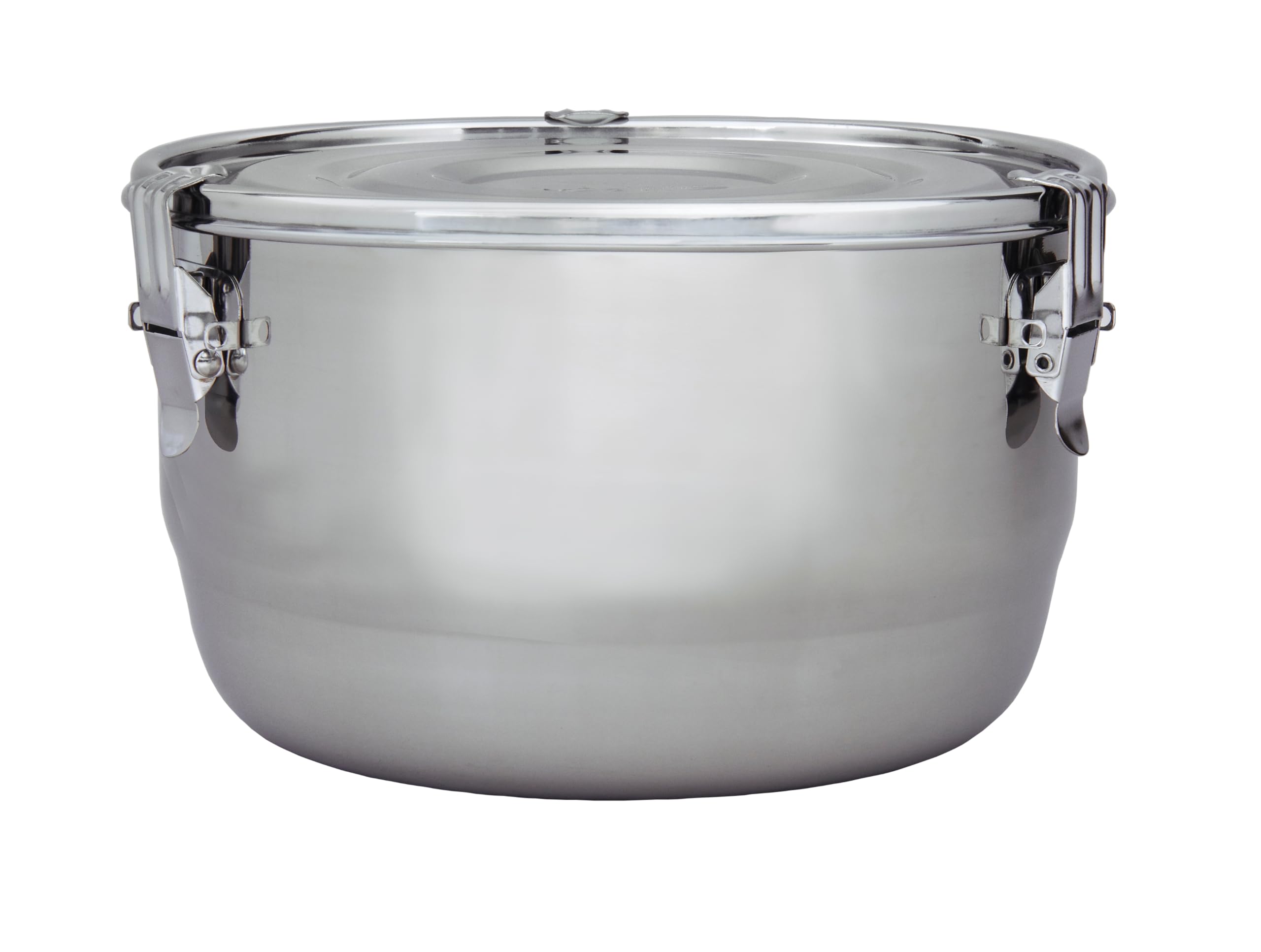 CVAULT Contenedor hermético de almacenamiento de humidificador de 4 litros para hierbas, hierbas, especias, alimentos, contenedor de cosecha de acero inoxidable con paquete de humedad