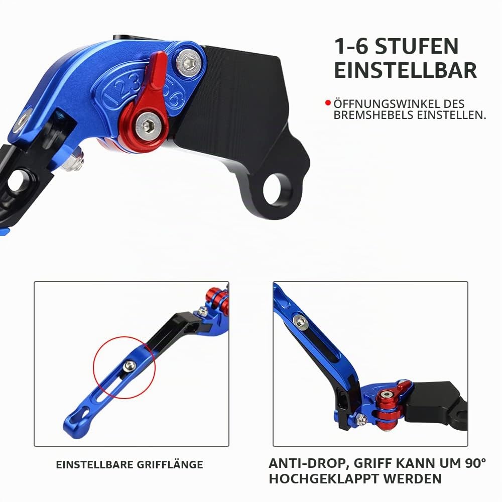 Klappbare ausziehbare Motorradgriff Bremskupplungshebel für KTM 390 Adventure ADV Duke390 Duke RC 125 200 390