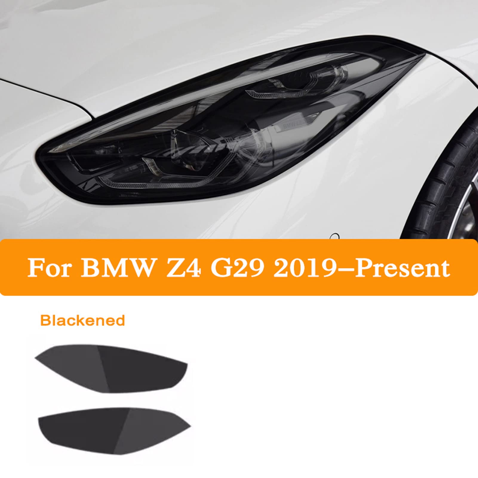 Amazon.co.jp: CGFZNUB 車のヘッドライトティントスモークブラック 