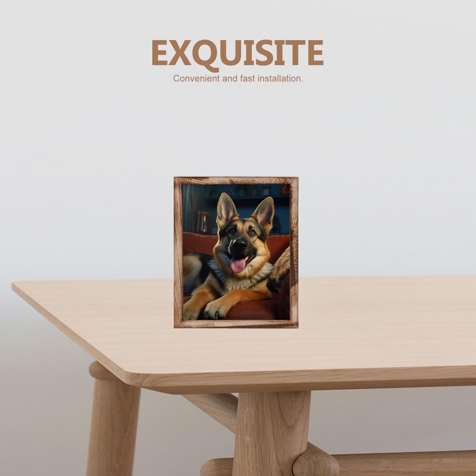 Marco de Medallas Decorativo de Madera para Escritorio, Fotos