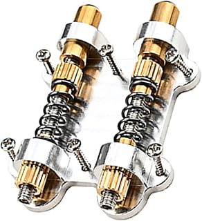 ERINGOGO 1 Conjunto Ponte Dispositivo De Barra Dupla Guitarra Elétrica Ponte Guitarra Sela Peças Guitarra Bloqueio Tremolo Ponte Acessórios Guitarra Elétrica Metal Ponte Banqiao Balada