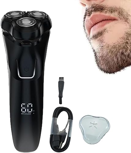 Maquinilla de afeitar recargable, recortadora de aseo inalámbrica, afeitadora de 2.36 pulgadas con construcción impermeable, herramienta de cuchilla