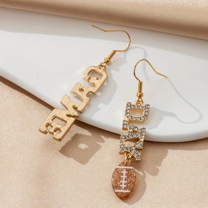 Football Earrings for Women Football Mom Game Day Earring Accessorie Outfits Shirts Set Fall Sport Jewelry Cute Sport Stud Earrings - Image 5