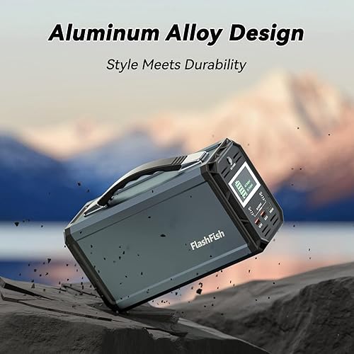 Miniatura 4 de Estación de energía portátil con panel solar, generador solar Flashfish 300 W+panel solar de 50 W, 2 salidas de CA de 300 W, 222 Wh60000 mAh de