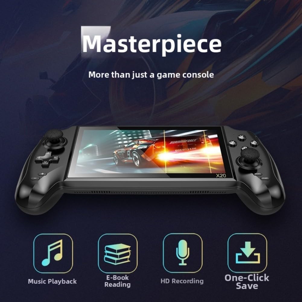 Console di gioco portatile retrò X20 Caratteristiche Pannello IPS da 7,1 pollici 4500mAh Potenza e uscita TV per titoli classici