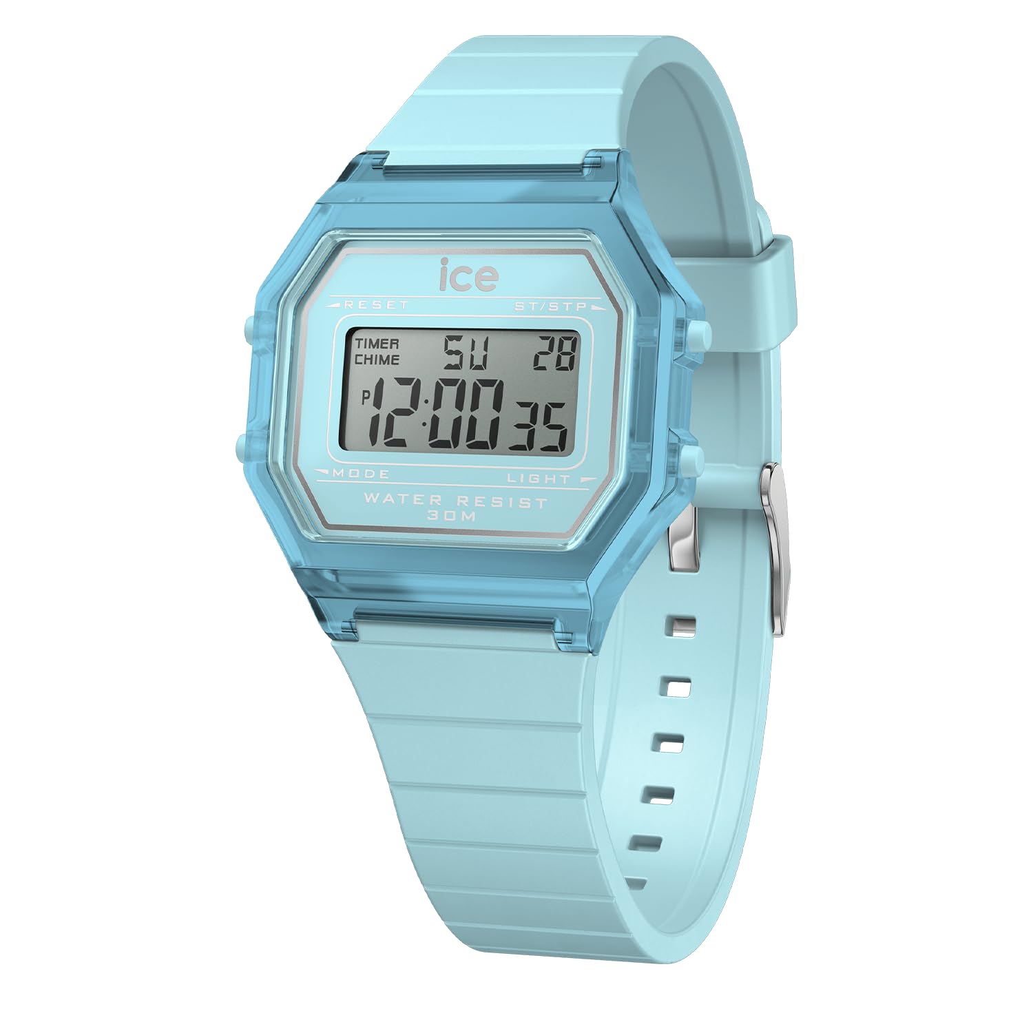 Ice Digit Retro Watch with Blue Dial and Blue Strap 022888