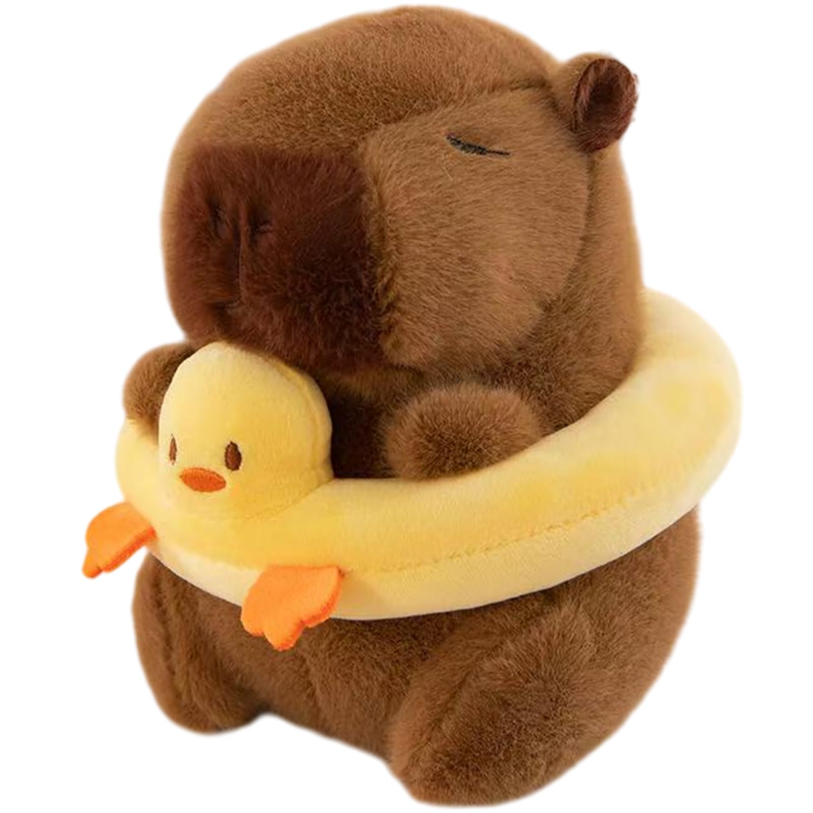 SOMUSICTY Capybara Plush Teddy Soft Stuff Capybara Teddy Animals 25cm Adorable Capybara Gifts for Birthday Present (YELLOW)